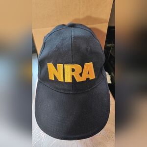 NRA Black Cap with Gold Logo